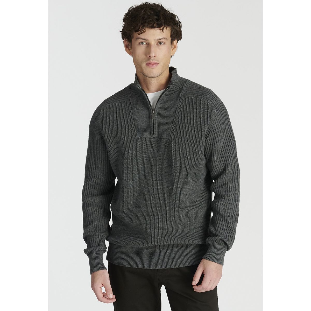 NEW MAN - Sweater  Murcia Heritage Gris Newman