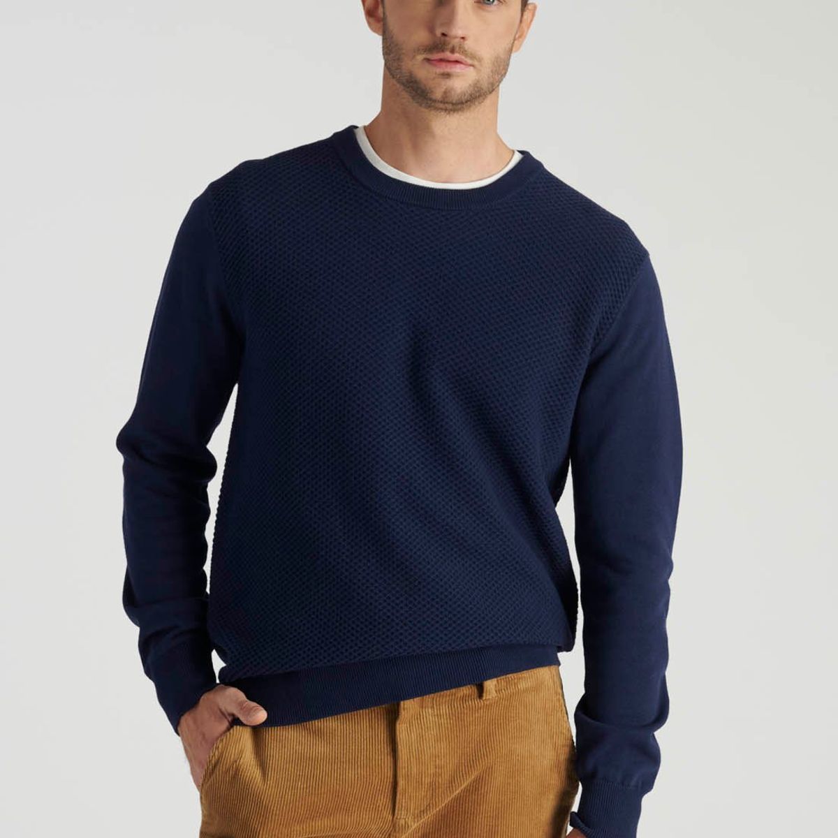 NEW MAN - Sweater Avila Heritage Azul Newman