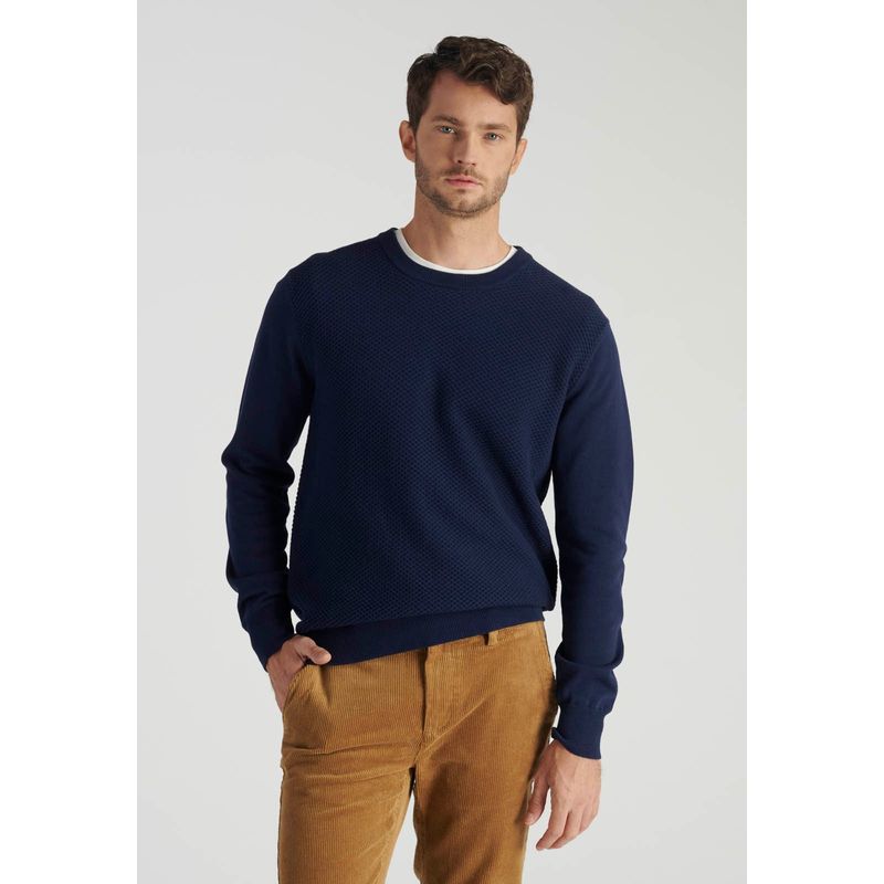 NEW MAN - Sweater Avila Heritage Azul Newman