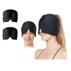 GENERICO - Pack X 2 Gorro Gel Alivio De Migraña Calor Frío Dolor Cabeza