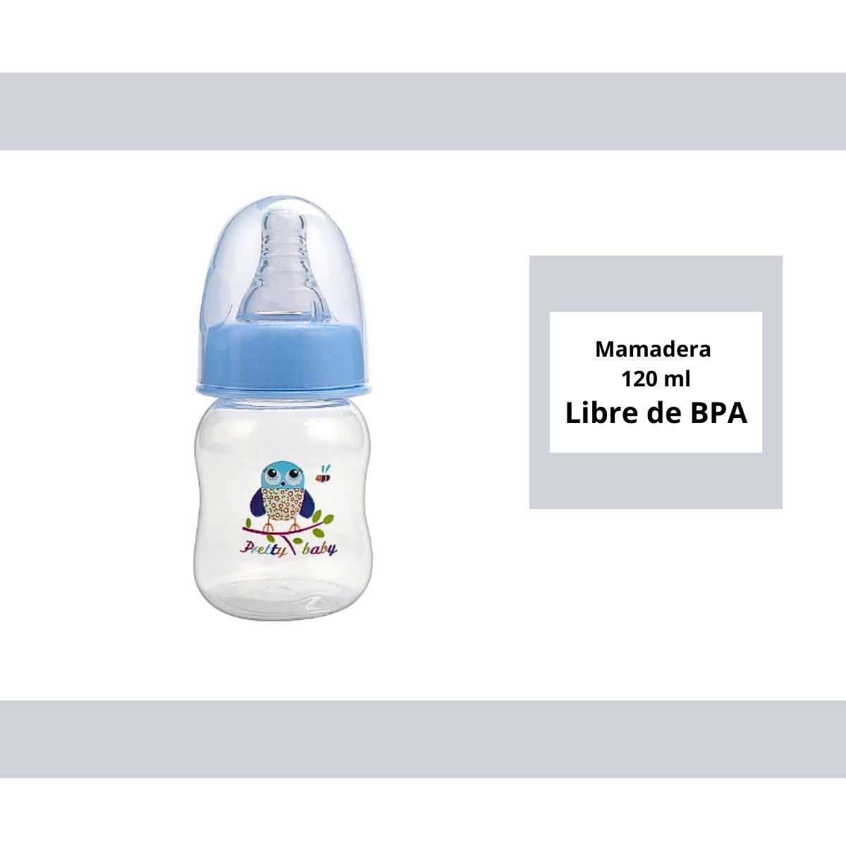 GENERICO - Mamadera Para Bebes Pp 60ml Rosa Violeta
