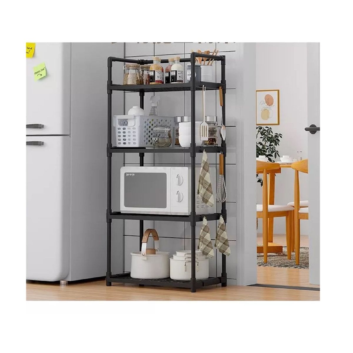 GENERICO - Estante Organizador De Cocina Sala Multifuncional Color Negro