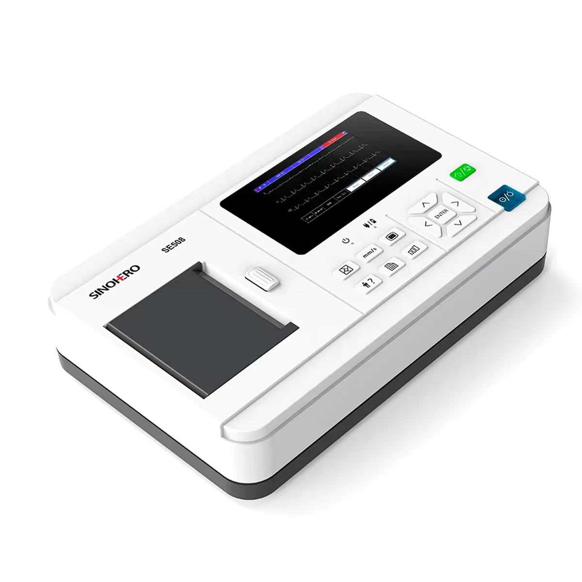 SINOHERO - Electrocardiógrafo 3 Canales Sinohero ECG SE508 Conectividad USB