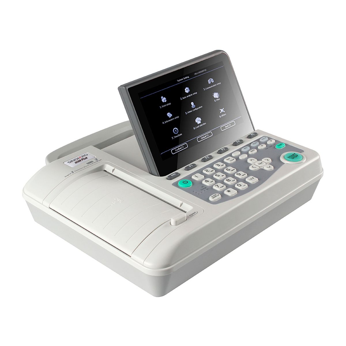 SINOHERO - Electrocardiógrafo 3 Canales Sinohero ECG SE509 Plus Conectividad WiFi