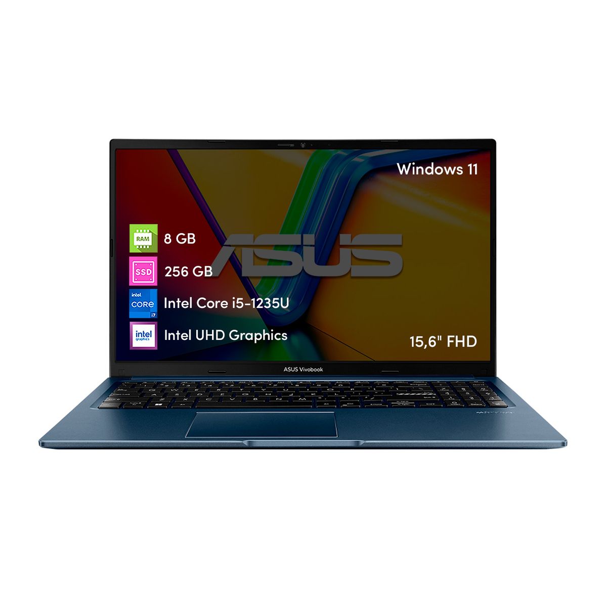 ASUS - Notebook Asus Vivobook Intel Core i5 8GB RAM 256GB SSD Win11 15.6