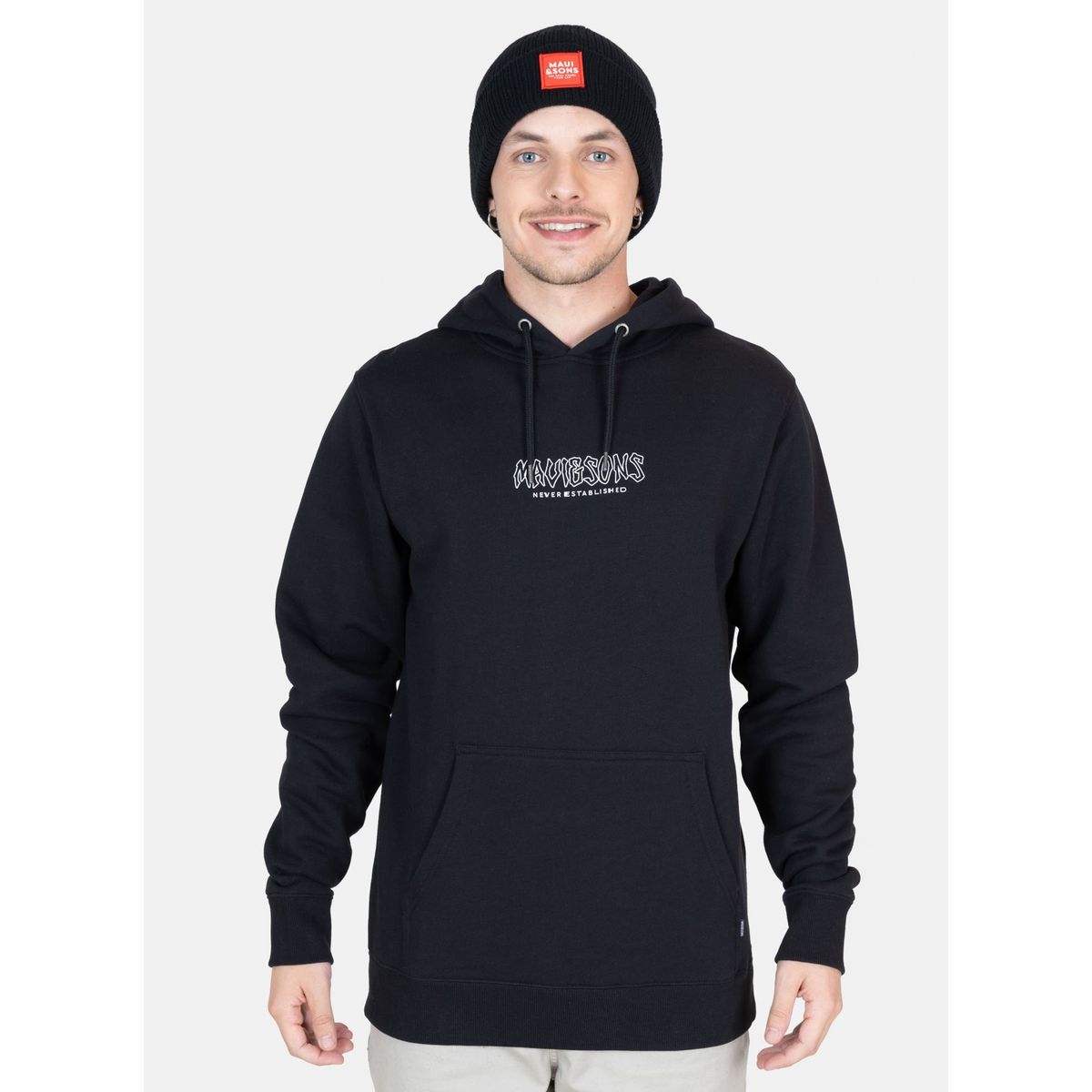 MAUI AND SONS - Poleron Canguro Heat Negro Hombre Maui And Sons - Negro.