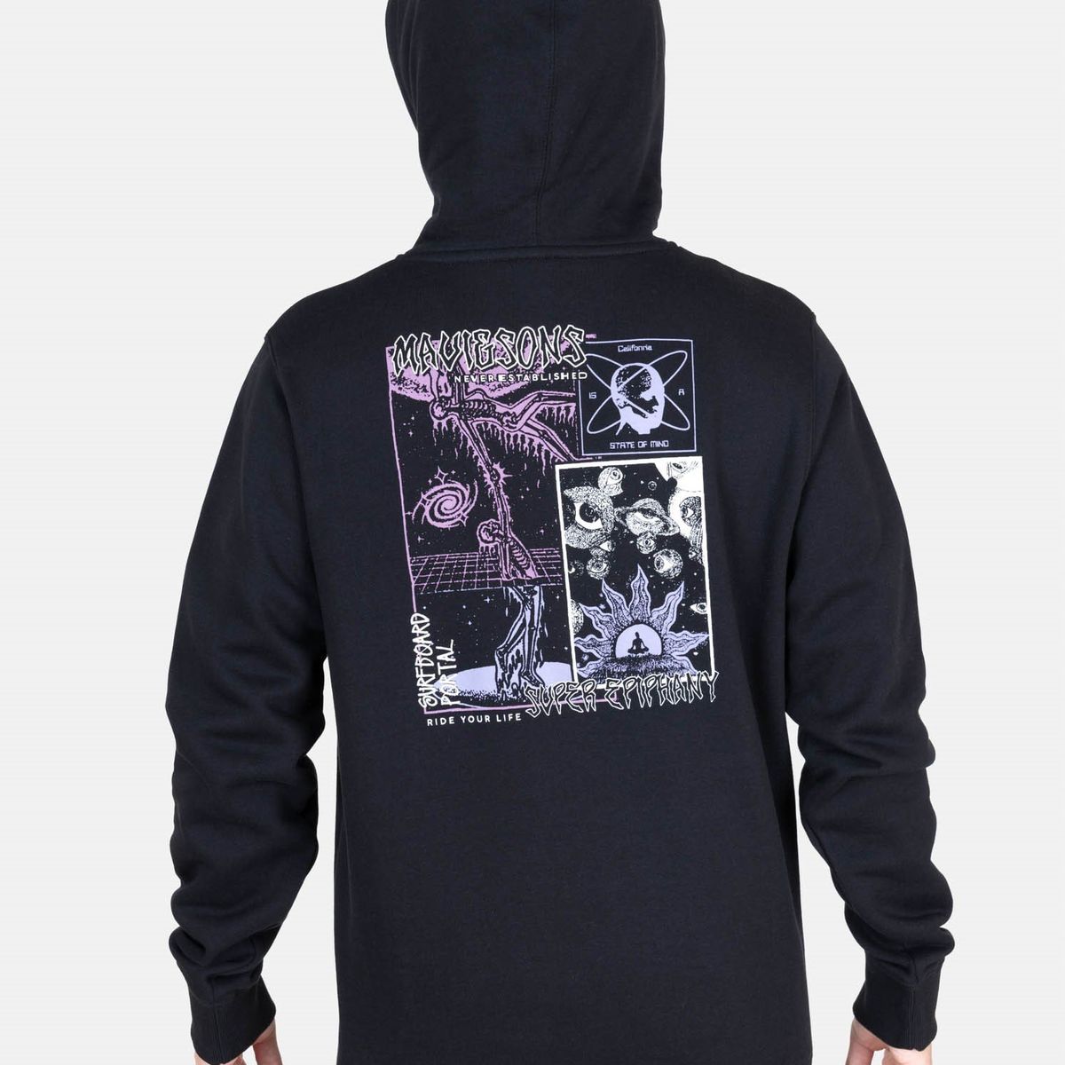 MAUI AND SONS - Poleron Canguro Heat Negro Hombre Maui And Sons - Negro