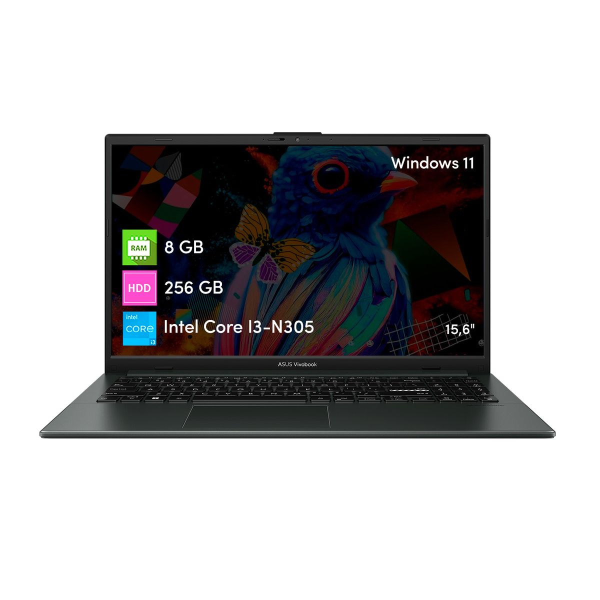 ASUS - Notebook Asus Vivobook Intel Core i3 8GB 256GB SSD W11 15.6