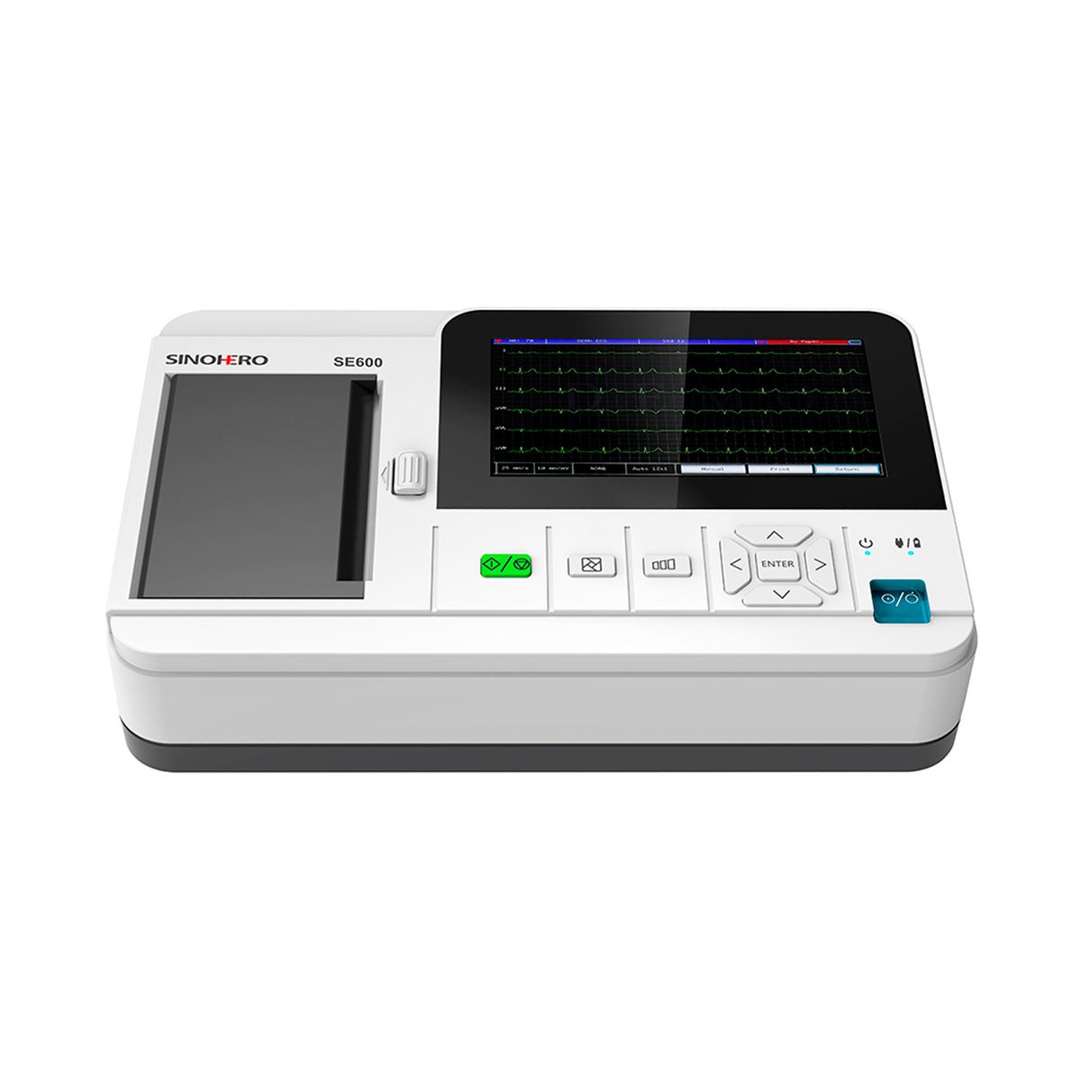 SINOHERO - Electrocardiógrafo 6 Canales Sinohero ECG SE600 Conectividad WiFi