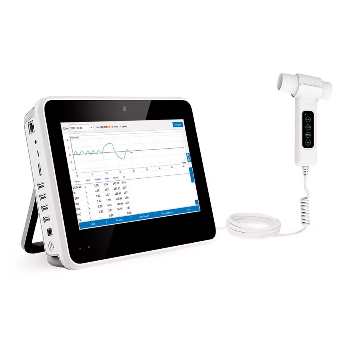 CONTEC - Espirómetro Tactil Recargable Contec SP100A