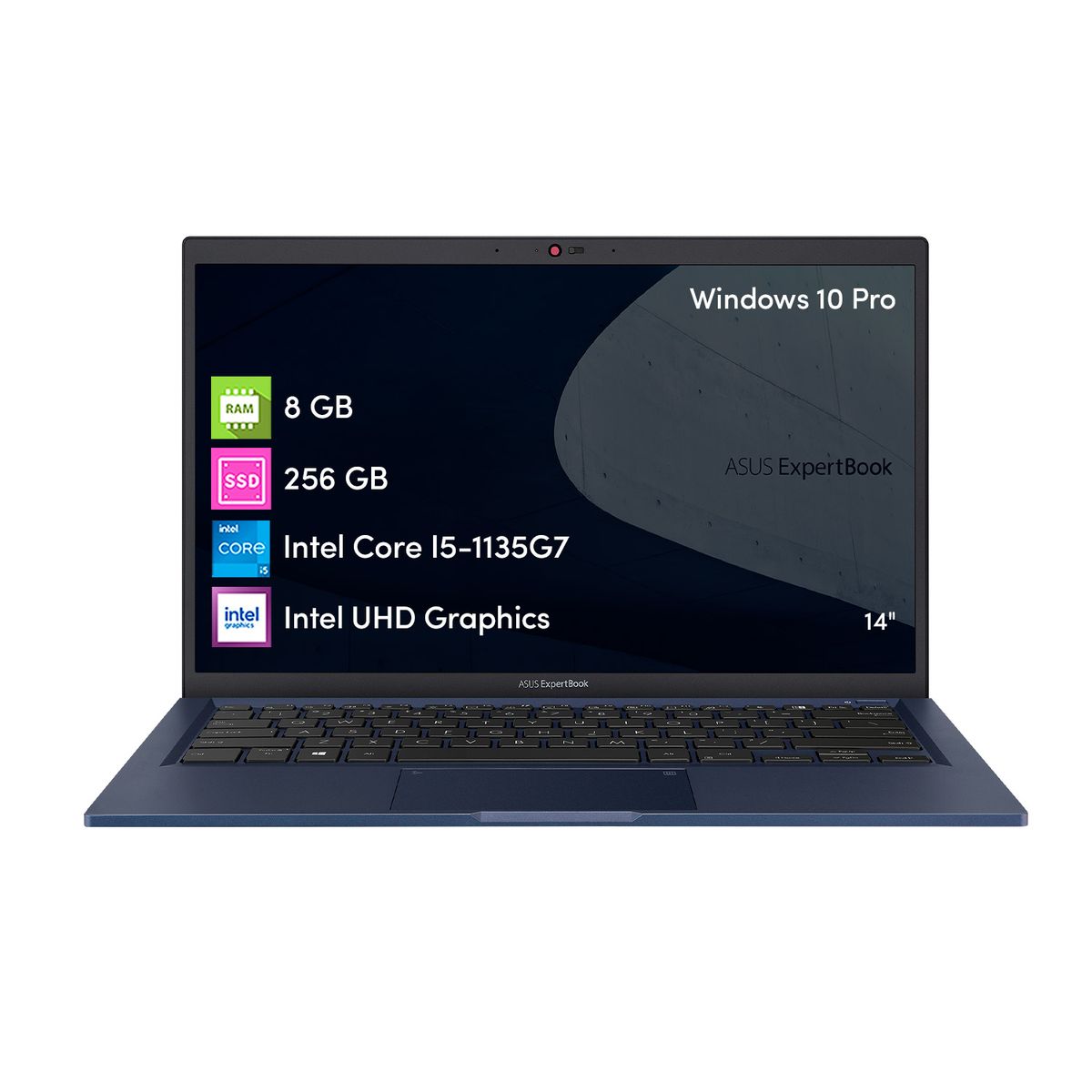 ASUS - Notebook Asus Expertbook Core i5 8GB 256SSD W10P 14