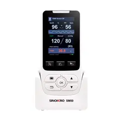 SINOHERO - Monitor de Signos Vitales S60 con Termómetro Infrarrojo