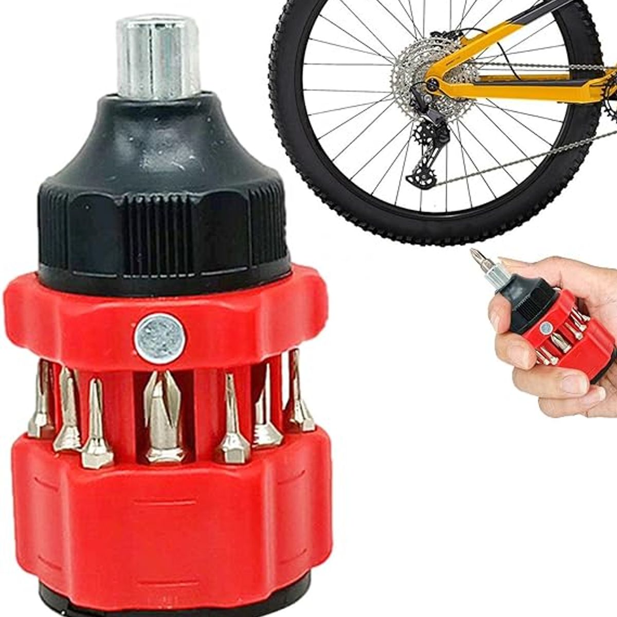 GENERICO - MINI ATORNILLADOR 12 EN 1 CON IMAN