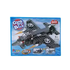 PERROT - Construbrick Avión de Combate 3 en 1 Juguetes