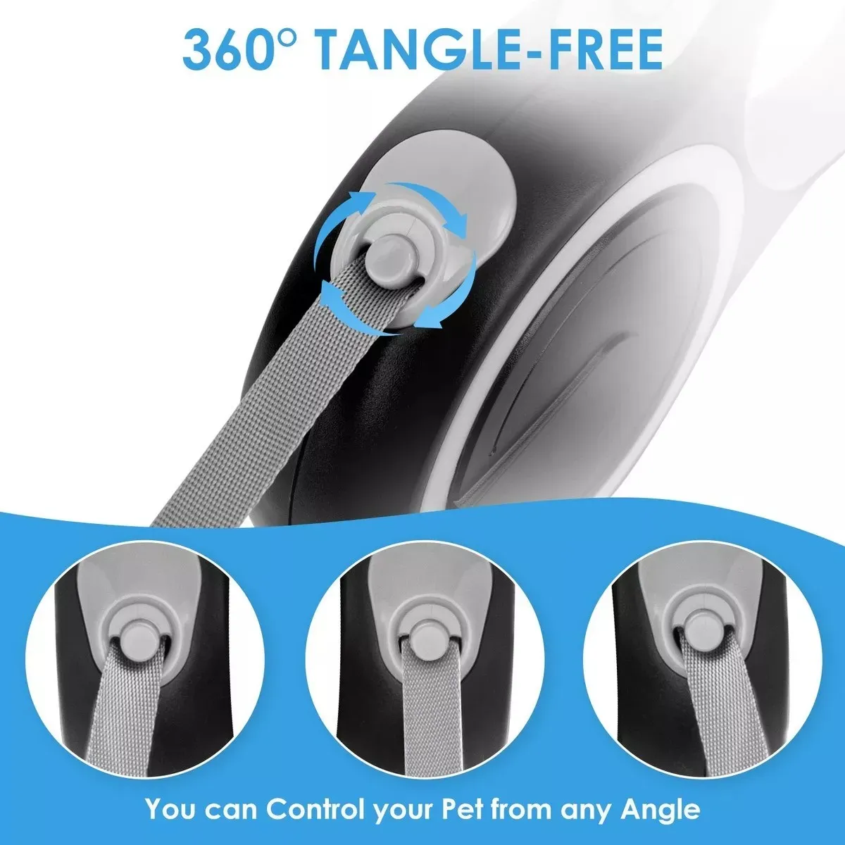 MUNDO MAGIA - Correa Retráctil Para Perro 5m Hasta 50kg