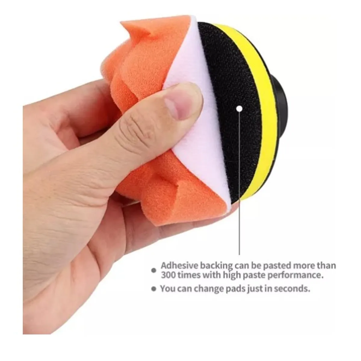 ESHOPANGIE - Kit De 11 Piezas Esponjas Pulir Almohadillas Para Auto