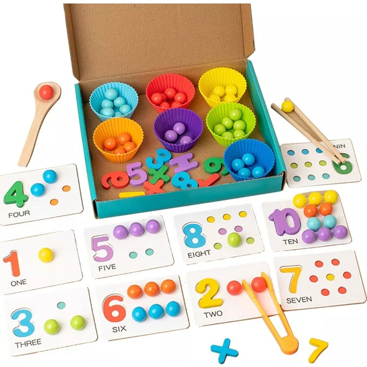 GENERICO - Cuenta Conteo Juguete Montessori Material Didáctico