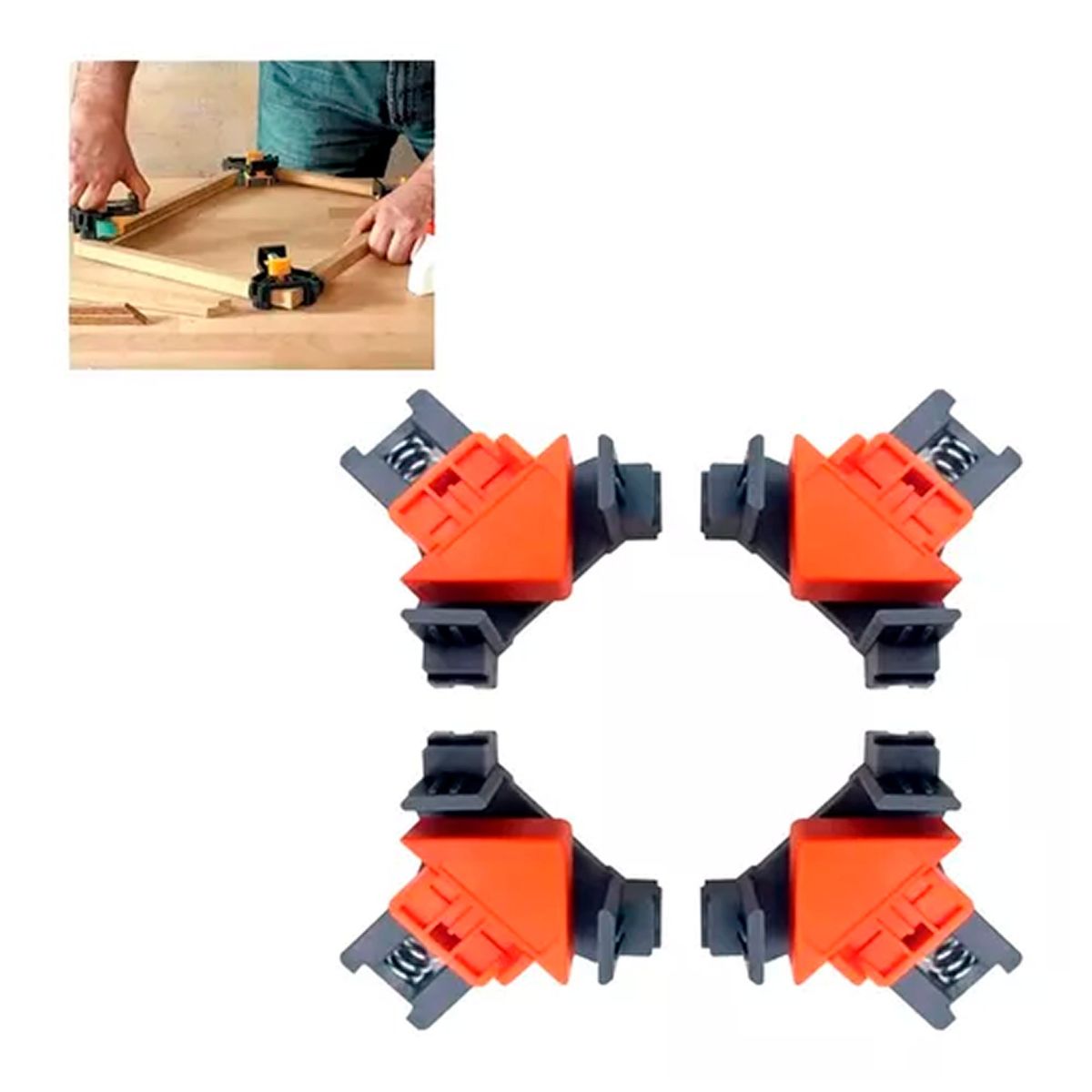 ESHOPANGIE - Abrazadera Clip Rápido De Fijación 90 Grados Ángulo Recto