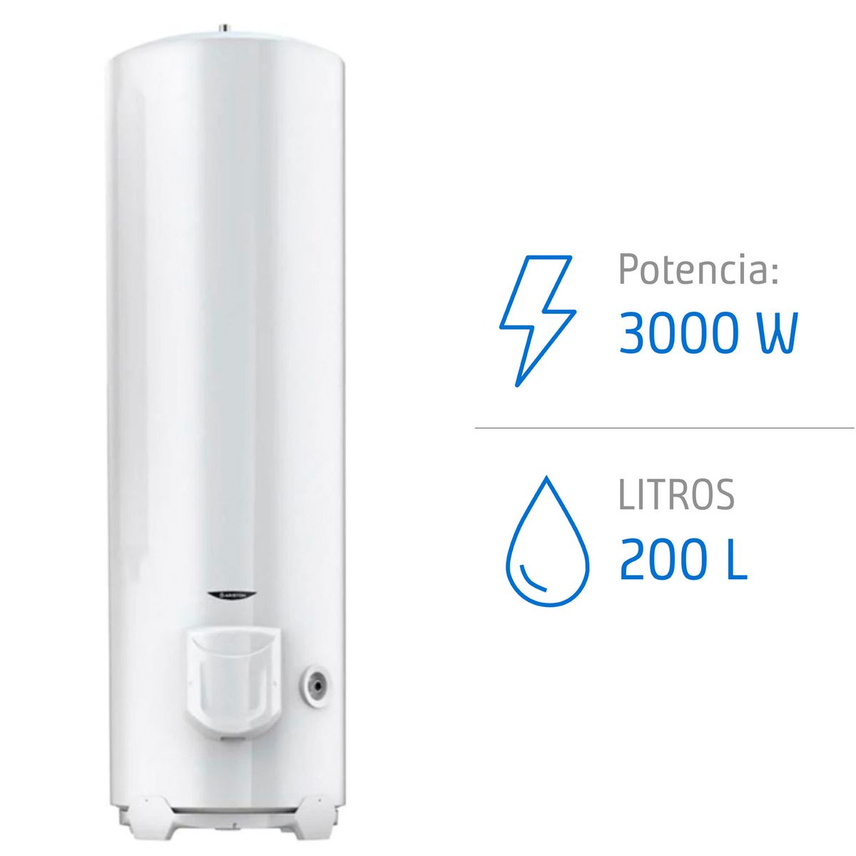 ARISTON - Termo Eléctrico Ari Stab 200 Litros 3000w Piso - Vertical ARISTON