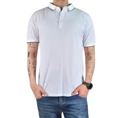 MPROPIA - Polera Piqué Hombre Algodon Textura Suave Botones Diseños 4055