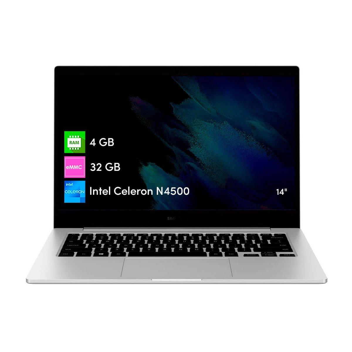 SAMSUNG - Notebook Chromebook Samsung Celeron 4GB 32GB Chrome OS 14