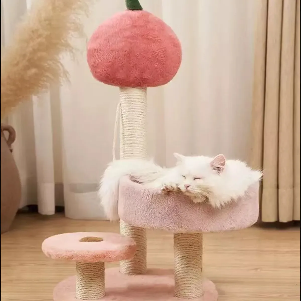 HOMER OUTDOOR - Rascador Para Gatos Cocolumpio Para Gatos De 4 Pisos Rosado