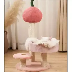 HOMER OUTDOOR - Rascador Para Gatos Cocolumpio Para Gatos De 4 Pisos Rosado