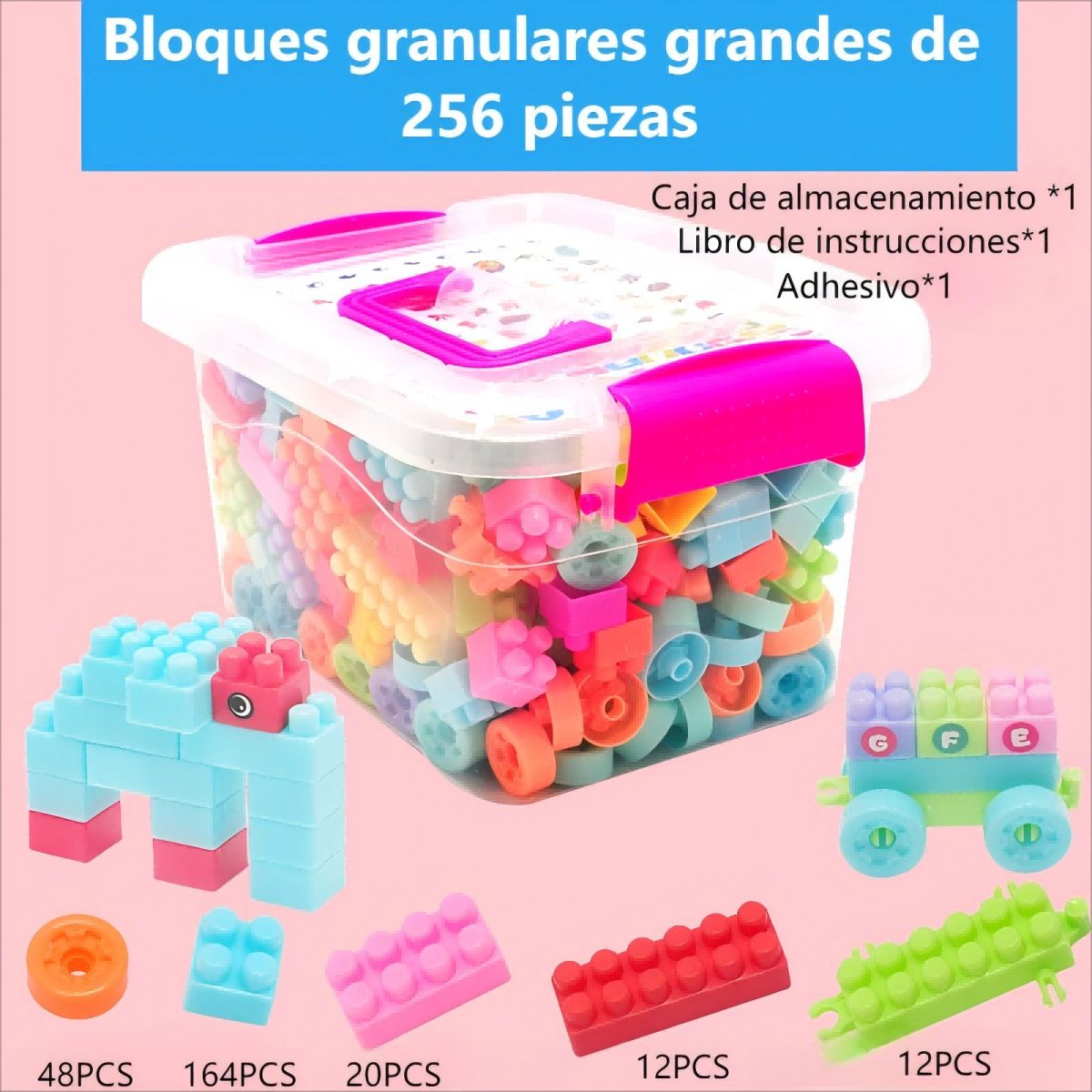 GENERICO - Bloques De Plástico Creativos Para Niños 256 Piezas