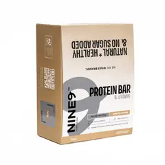 NINE9 BRANDS - Barras de Proteina Whey NINE9 Bar Maní - 16 unidades