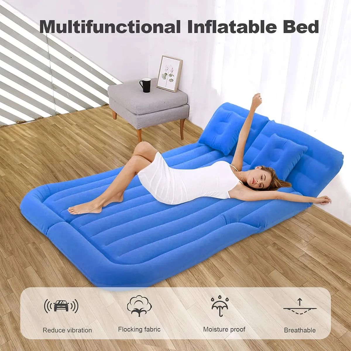 GENERICO - Colchón Inflable De Auto Para CampingViajes