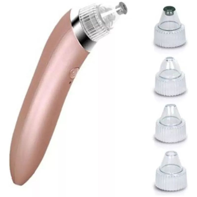 GENERICO - Extractor Imperfecciones Faciales Bomba Vacío 18cm Rosa