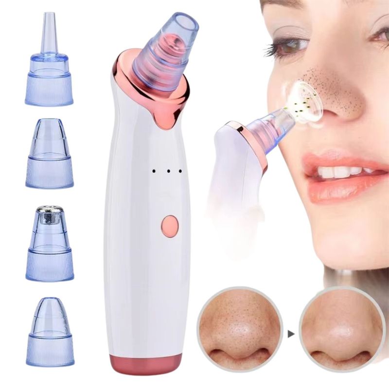 GENERICO - Extractor Imperfecciones Faciales Bomba Vacío 15cm Cabezales