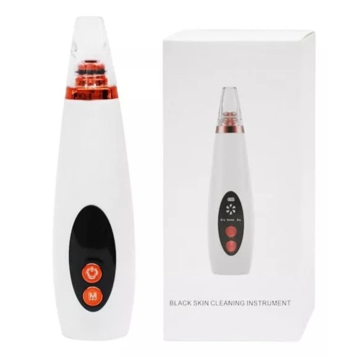 GENERICO - Extractor Removedor Puntos Negros 16cm 6 Cabezal Intercambiables