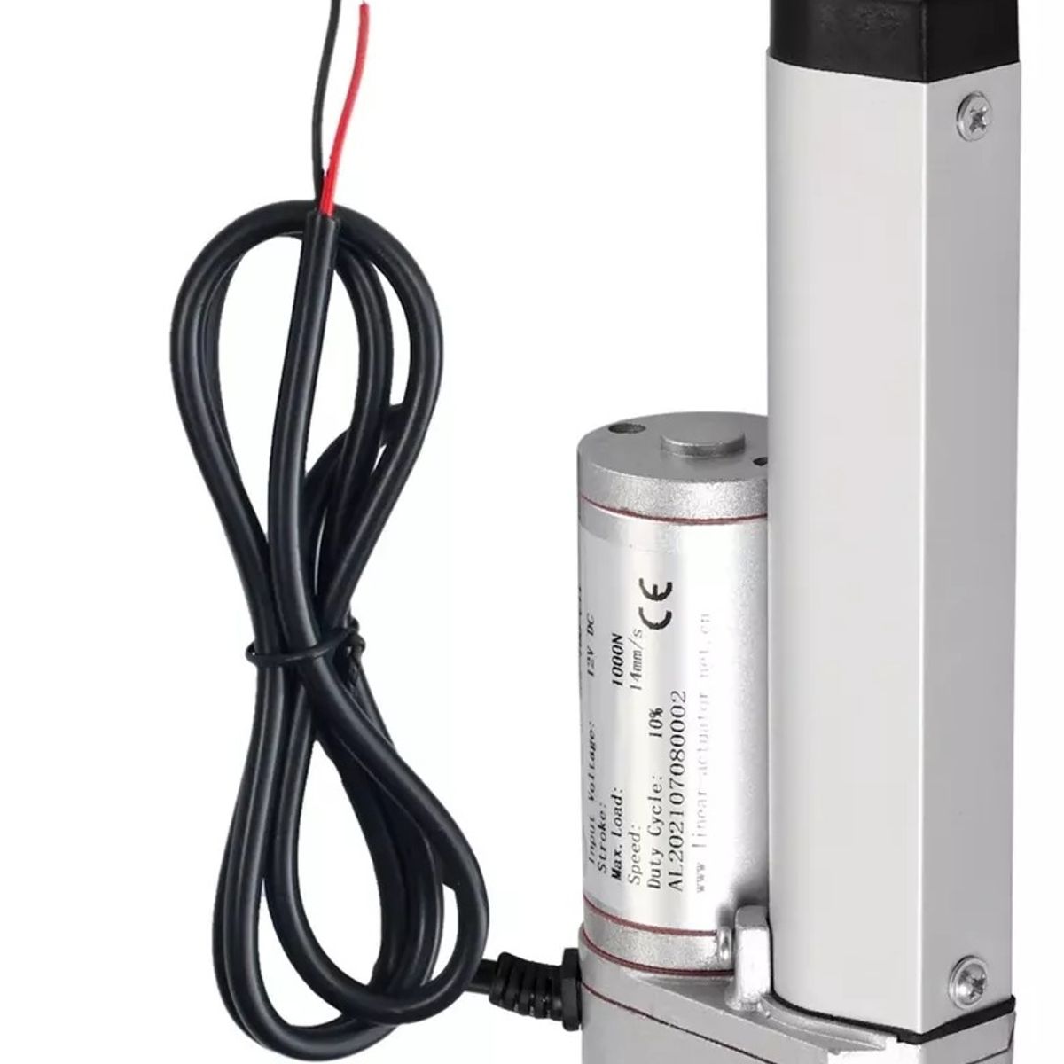GENERICO - Actuador Lineal Dc 12v 1000n Extensión 10cm Nm Elevador Eléctrico