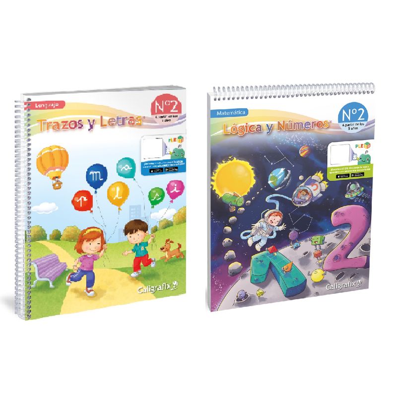 CALIGRAFIX - PACK CALIGRAFIX LOGICA Y NUMEROS 2 Y TRAZOS Y LETRAS 2 , EDICION ACTUALIZADA