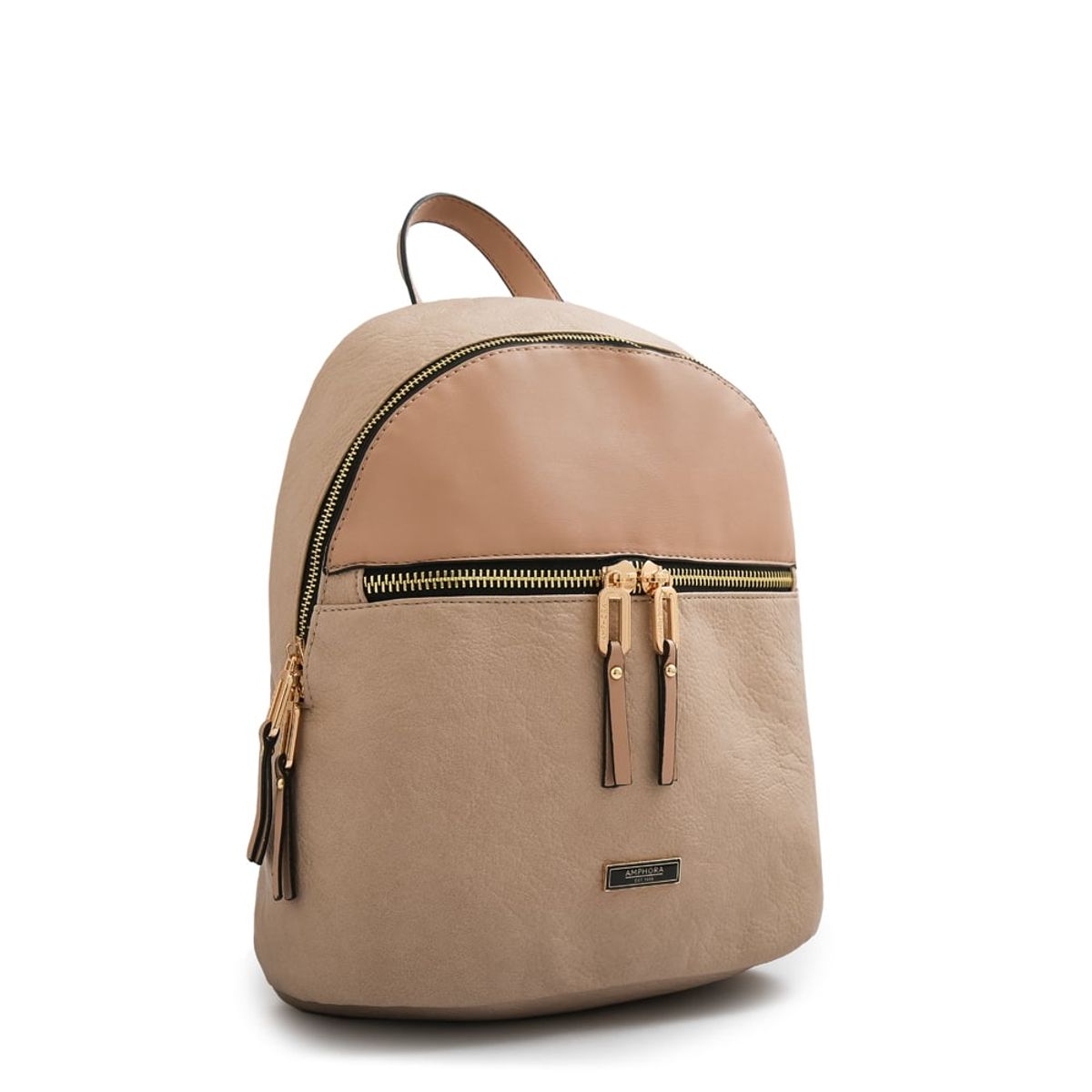 AMPHORA - Mochila benin mediana beige