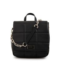 Mochila con tapa vania mediana negro