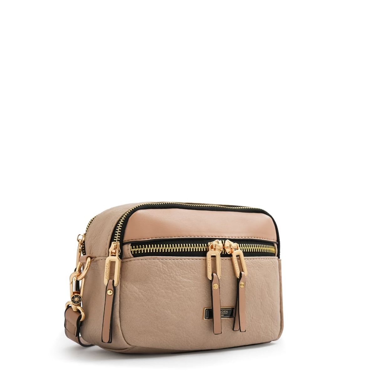 AMPHORA - Cartera Bandolera mediana benin beige
