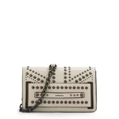 AMPHORA - Cartera Bandolera con tapa pequeña inglaterra blanco crudo