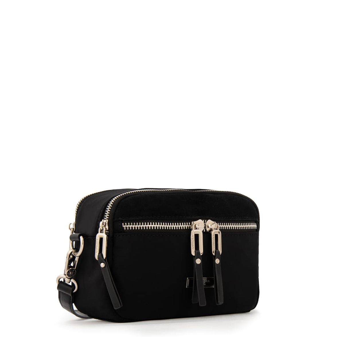 AMPHORA - Cartera bandolera benin mediana negro especial