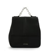 Mochila con tapa carol mediana negro