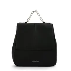 AMPHORA - Mochila con tapa mediana carol negro