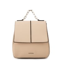 Mochila con tapa carol mediana blanco crudo