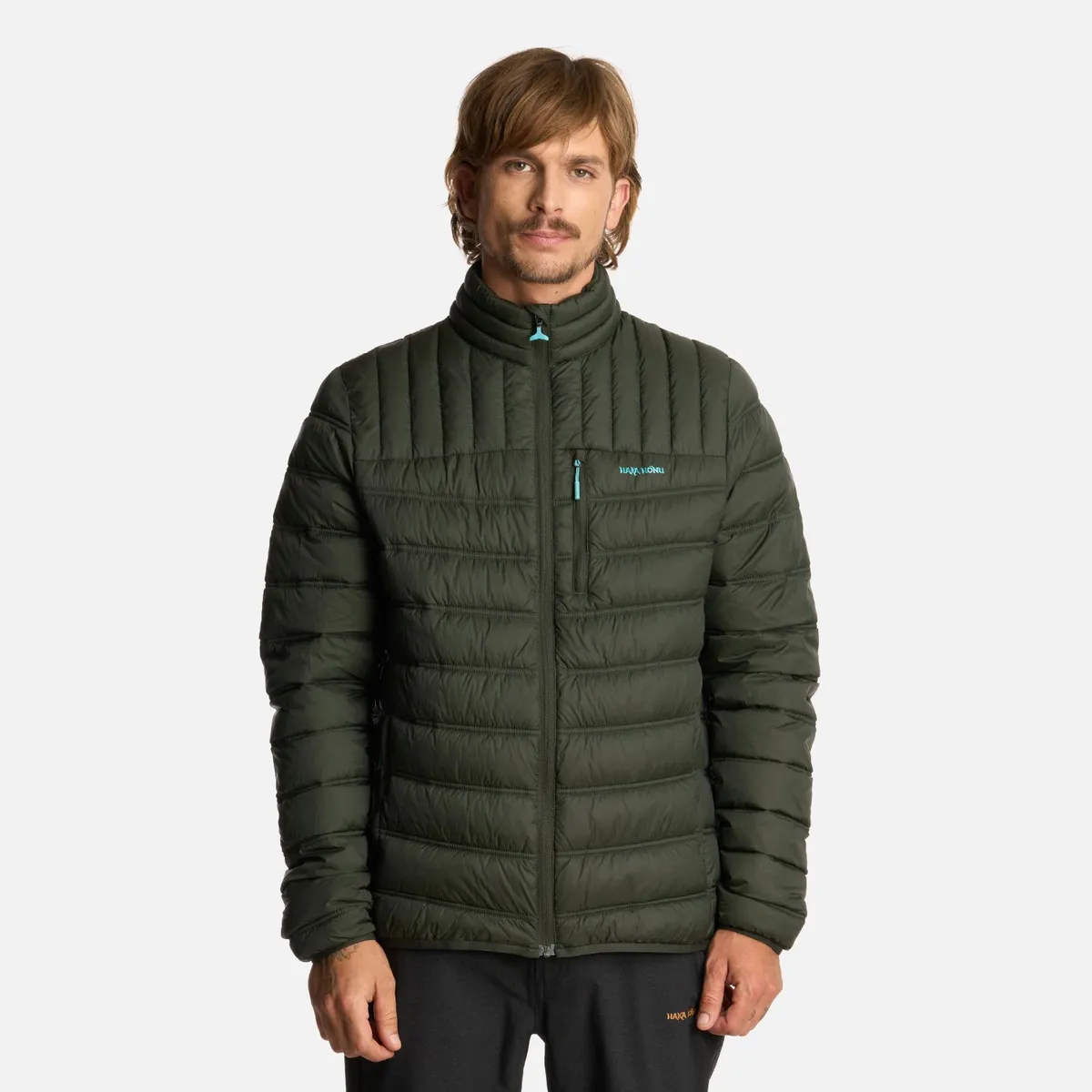 HAKA HONU - Chaqueta Hombre Ultraliviana Verde Militar Haka Honu