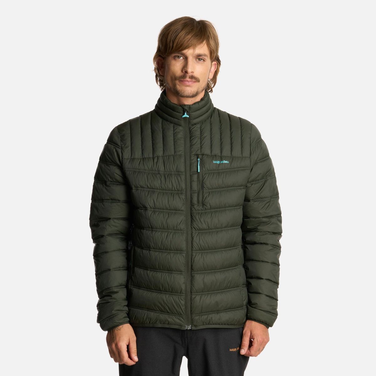 HAKA HONU - Chaqueta Hombre Ultraliviana Verde Militar Haka Honu