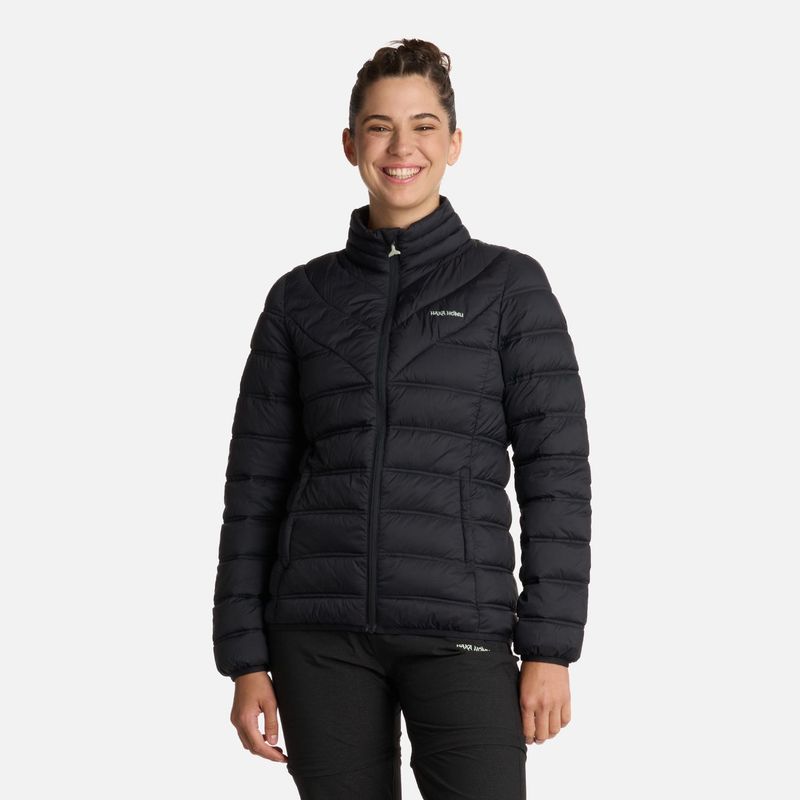 HAKA HONU - Chaqueta Mujer Ultraliviana Negro Haka Honu