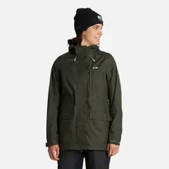 HAKA HONU - Chaqueta Mujer Kauai Verde Militar