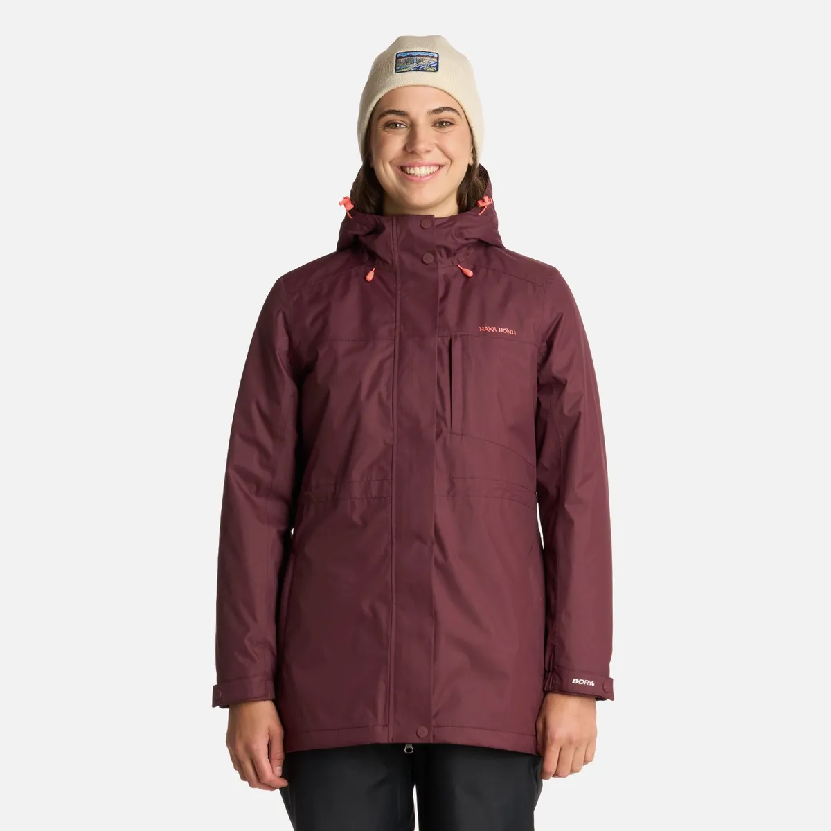 HAKA HONU - Chaqueta Mujer Terranova Burdeo Haka Honu