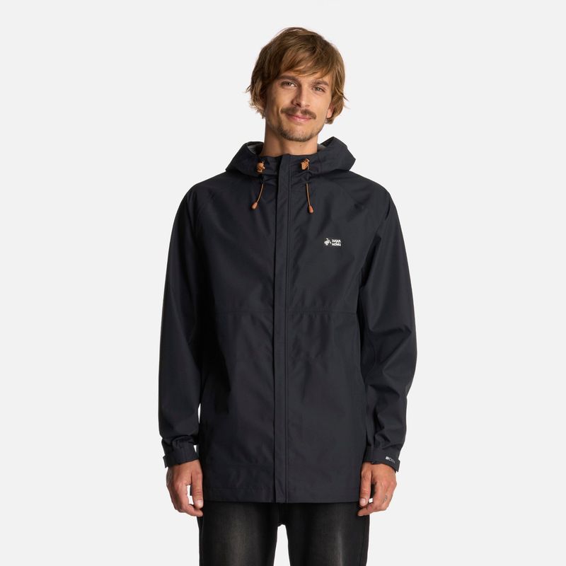 HAKA HONU - Chaqueta Hombre Viento Norte Negro Haka Honu