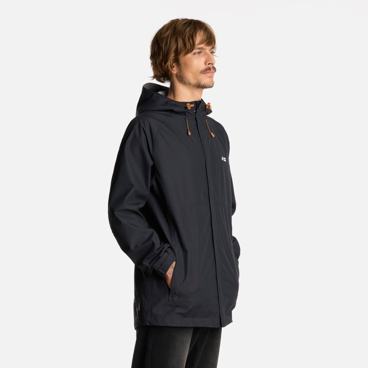 HAKA HONU - Chaqueta Hombre Viento Norte Negro Haka Honu